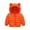 Orange, variant on Girls Puffer Jacket, Lightweight Quilted Coat with a Hood for Warmth, Essential Winter Outerwear for School, Snow Play, and Freezing Temperatures,Red,110