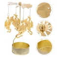 thumbnail image 1 of FOMIYES Portavelas Rotatorio Metálico Dorado Para Ambiente Festivo Y En, 1 of 6
