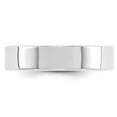 thumbnail image 3 of Auriga Fine Jewelry 14K White Gold 5mm Lightweight Flat Women's Wedding Band Size- 6, 3 of 7