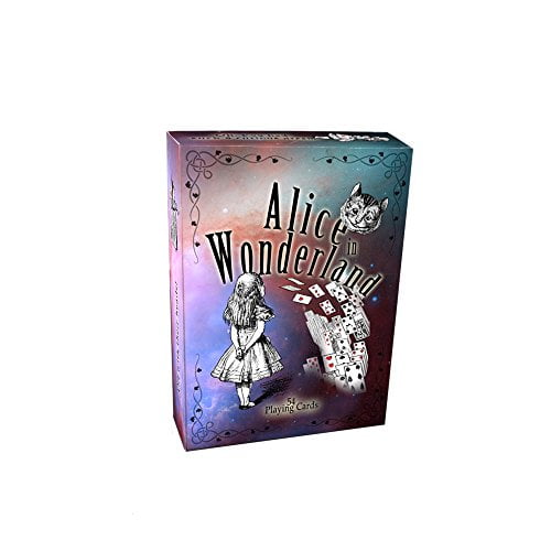 Alice in wonderland playing cards full 54 poker-size card deck 