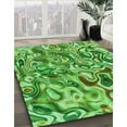 thumbnail image 3 of Ahgly Company Machine Washable Indoor Rectangle Transitional Emerald Green Area Rugs, 3' x 5', 3 of 7