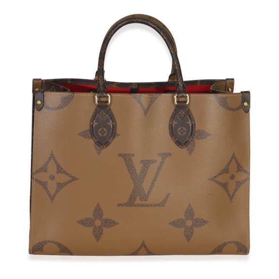 Pre-Owned Reverse Monogram Giant Canvas Onthego MM