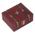 thumbnail image 3 of Wooden Treasure Chest, Chinese Style Retro Design Keepsake Box  For Jewelry, 3 of 8