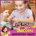 thumbnail image 4 of Kit de cartera Needlepoint Craftiloo para niños, bordado con unicornios, 4 of 5