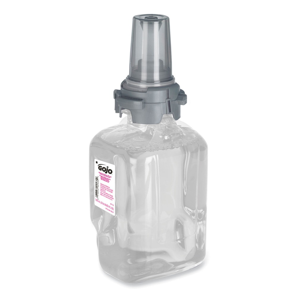 GOJO Industries 8712-04 700 mL Antibacterial Foam Hand Wash Refill for ADX-7 Dispensers - Plum Scent (4/Carton)