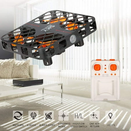 Top Race Pocket Drone Quad Copter 2.4 Ghz with Headless Mode Unbreakable RC Mini Pocket