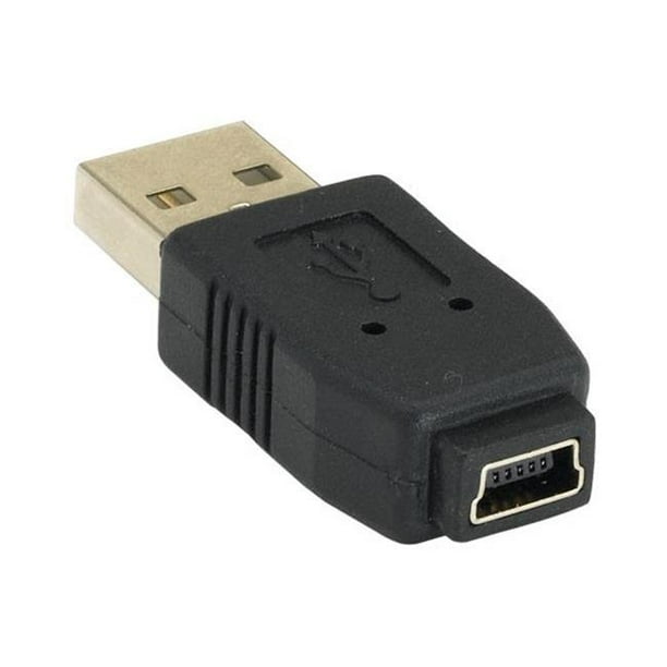 USB A Male to Mini B 5 Pin Female Adapter