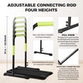 thumbnail image 5 of Walking Pad Handle Bar Only, Compatible with 24.4'' Wide Walking Pad, Max 43.3'' Height Parallettes Bar, Non-Slip Base, 5 of 7