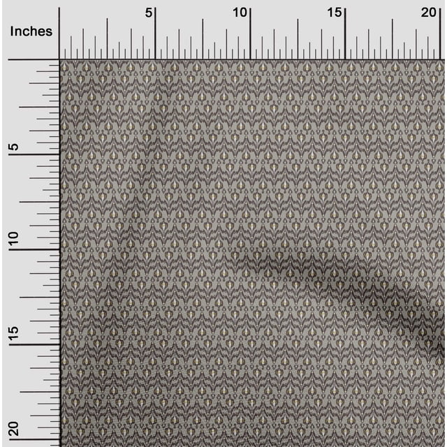 Tissu de Coton Imprimé Grand Motif Ikat Décor Imprimé BTY 56 Pouces de Large