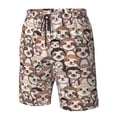 thumbnail image 4 of Fotbe Brown Sloth Trajes de Baño Estampados para Hombre, Shorts de Verano de Secado Rápido, Ropa de Playa, Bañadores-X-Large, 4 of 6