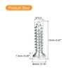 thumbnail image 2 of ST2.5x12mm White Screws Self Tapping Screws, 100 Pack Flat Head Phillips Wood Screws for Woodworking, 2 of 5