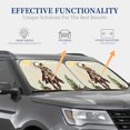 thumbnail image 4 of Fotbe Vintage Cowboy Riding Horse 2-Piece Car Windshield Sun Shade | Sun Blocker for Car Windshield | Foldable Automotive Interior Accessories for Sun Protection-Small, 4 of 7