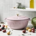 thumbnail image 2 of Staub Cast Iron Essential French Oven, Dutch Oven, 5-quart, serves 5-6, Made in France - Peony Pink, 2 of 7