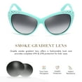 thumbnail image 3 of Giselle Cat Eye Rhinestone Kids Retro Sunglasses for Teens Girls Children Age 6-14 Trendy Glasses, 3 of 7