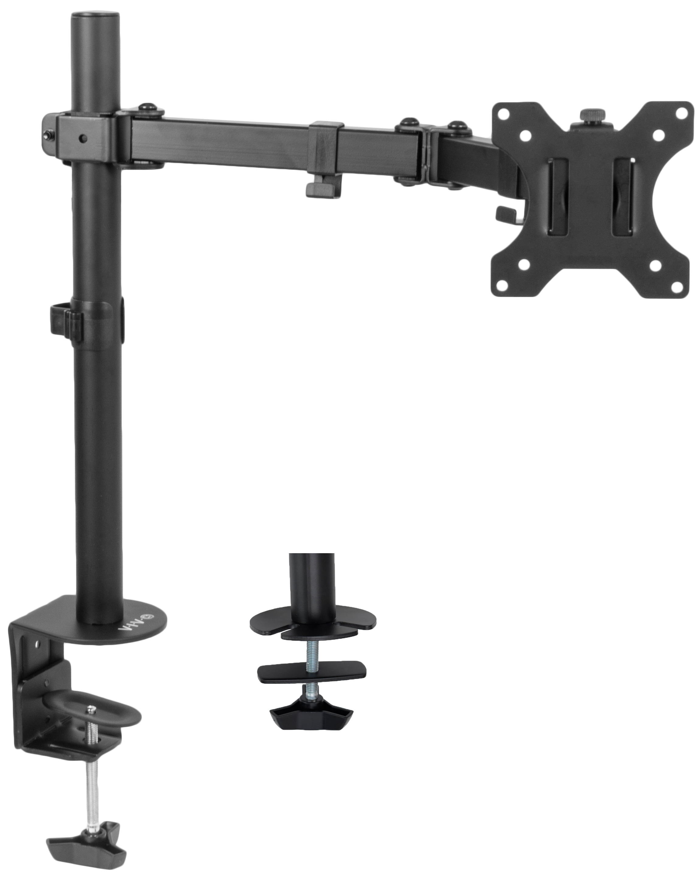 VIVO Full Motion Single VESA Monitor Desk Mount Stand with Double