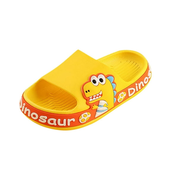 Fesfesfes Children's Shoes Three-dimensional Cartoon Dinosaur Non-slip Soft-soled Slippers