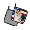 thumbnail image 2 of Caroline's Treasures Pembroke Corgi Patriotic Pair of Pot Holders, 2 of 3