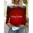 thumbnail image 1 of Camiseta de manga larga para mujer, ropa informal festiva para regalo, Top, nueva moda deportiva, ropa familiar para el día de Navidad Harajuku 2023, 1 of 4