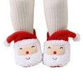 thumbnail image 3 of Gyujnb Kids Slippers,Winter Warm Baby First Walking Shoes Soft Sole Booties for Boys Girls Toddler Holiday Footwear-Boys Shoes,Girls Shoes,Size:0-6 Months, 3 of 9
