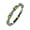 August - Simulated Peridot-Size 7, variant on Silver Stackable Princess Birthstone Ring - White Gold - Sz 8 - March