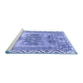 thumbnail image 2 of Ahgly Company Machine Washable Indoor Rectangle Persian Blue Traditional Area Rugs, 2' x 3', 2 of 4