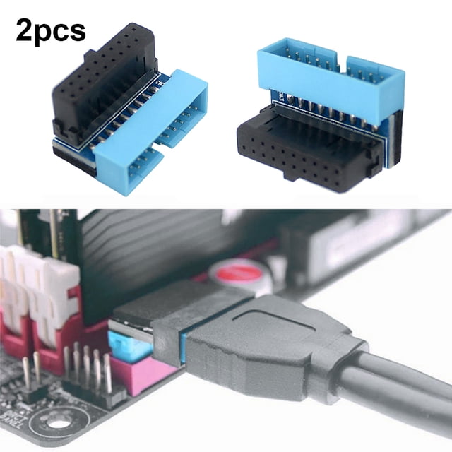 Adaptador ABS Metal Conector Portátil Adaptador para Placa Base (Azul A)