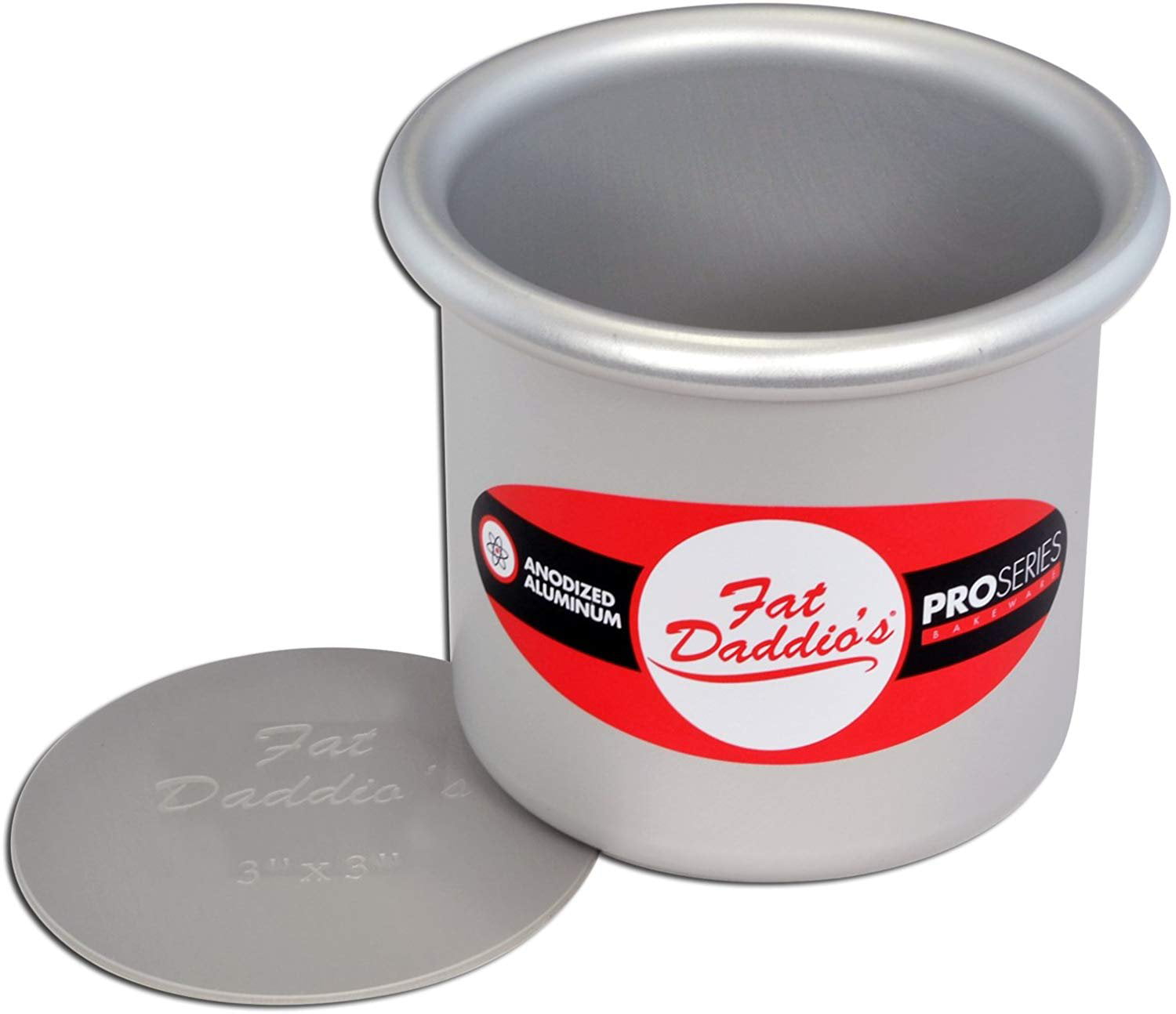 Fat Daddio's Anodized Aluminum Round Cheesecake Pan with Loose Bottom 3" deep 