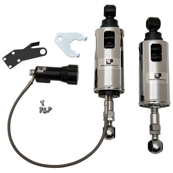 Progressive 422 Series Heavy Duty Chrome Rear Shocks w/RAP (422-4101C)