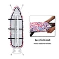 thumbnail image 4 of HELLHERO Tropical Foliage in Blue and Purple Ironing Board Protector Cover Elastic Edge Ironing Board Cover Polyester Fiber Fabric, 4 of 5
