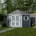 thumbnail image 3 of Little Cottage Co. 10x10 Classic Five Corner Shed with Floor, Outdoor Wood Storage Shed Do-It-Yourself Panelized Kit, 3 of 13