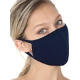 thumbnail image 1 of Fashion Washable Soft Cotton Adults Unisex One Size Face Covering Mask - Navy (Single), 1 of 4