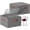 Grey, variant on Ecoskio Wine Glass Storage Box with Dividers, 2‑Pack Stackable Stemware Case, Holds 32 Glasses with Clear Cover, Gray