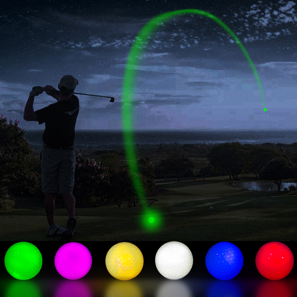 THIODOON Glow in The Dark Golf Balls Light up Led Golf Balls Night Golf Gift Sets for Men Kids Women 6 Pack (6 Colors in one) - image 2 of 7