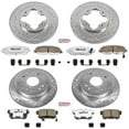 thumbnail image 3 of PowerStop Front and Rear Z26 Street Warrior Carbon-Fiber Ceramic Brake Pad and Drilled and Slotted Rotor Kit Fits: ACURA HONDA Select Models K698-26, 3 of 9