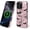 Halloween Flowers Bat Spider, variant on for iPhone 15 Pro Cases,Campatible with Magsafe,2-Layer Hard Shell + Silicone Cover - Shockproof Protection, Halloween Flowers Bat Spider