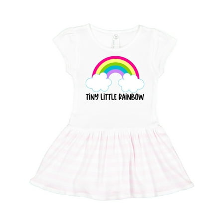 

Inktastic Baby Tiny Little Rainbow Gift Toddler Girl Dress