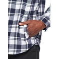 thumbnail image 3 of Avalanche Men's Plaid Brushed Flannel Hiking Shirt Jacket With Pockets, 3 of 5