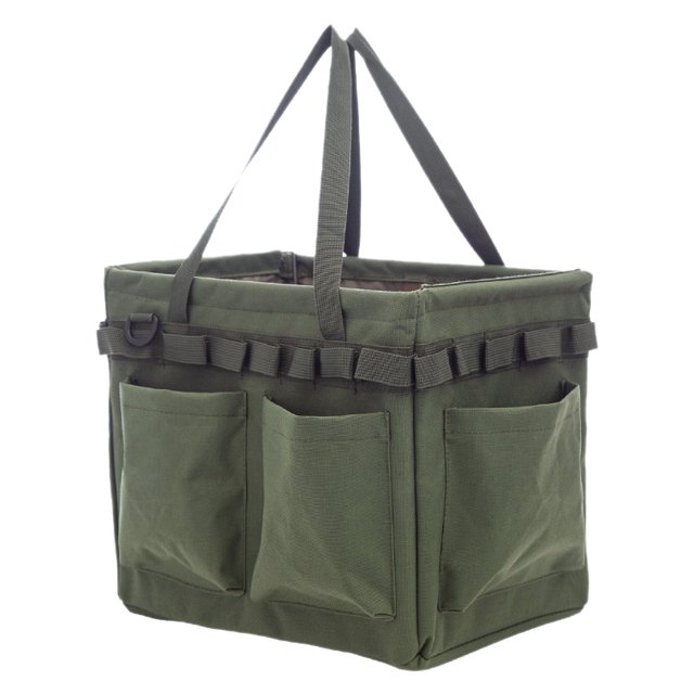 Bolsa de herramientas para exteriores, gran capacidad, resistente al desgaste, plegable, de tela Oxford, bolsa de soporte para herramientas para jardinería, OD verde YUNYI BRAND Deportes