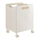 thumbnail image 4 of Cesta de almacenamiento plegable para la colada, contenedor de almacenamiento con ruedas, cesto para la colada fácil de llevar, cesta para ropa sucia Crema, 4 of 8