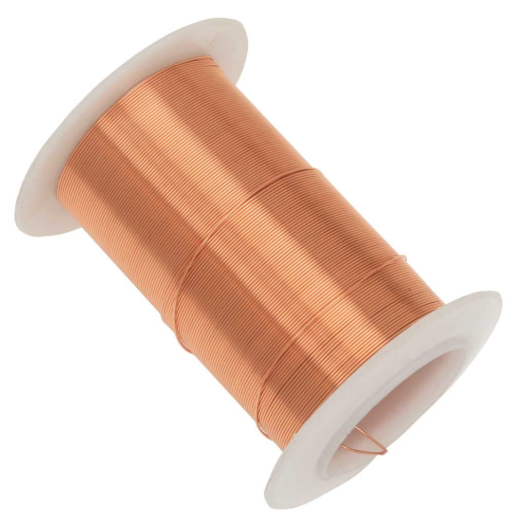 Wire Elements, Tarnish Resistant Bright Copper Wire, 26 Gauge 34 Yards (31 Meters)
