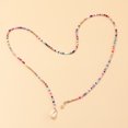 thumbnail image 3 of Collier - Long Collier de Perles de Graines Multicolore, 3 of 3