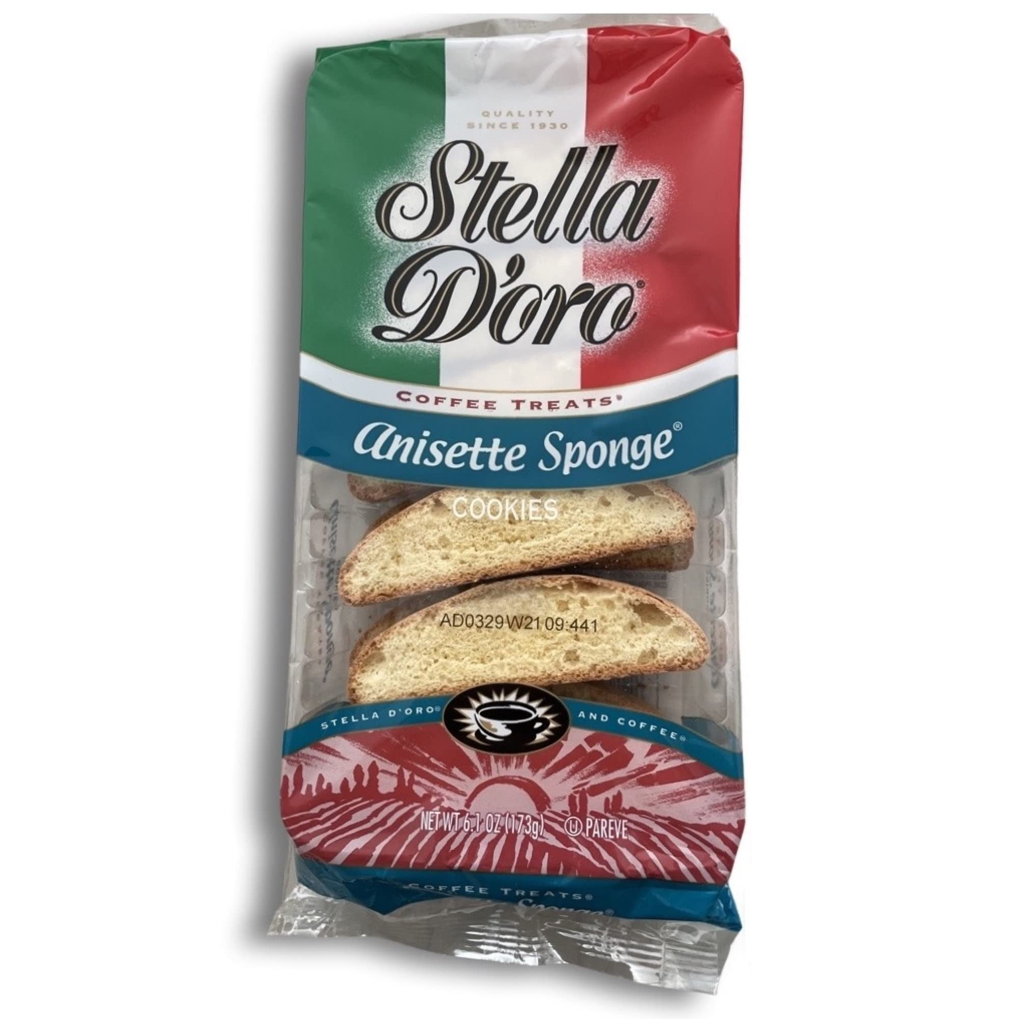 Stella D'oro Anisette Sponge Cookie Value Pack | 6.1 Ounce | Pack of 6