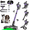 Purple, variant on A27 Cordless Vacuum Cleaner, Stick Vacuum with Powerful Suction, Hose, Green LED Light, Anti-Tangle Brush, Lightweight Rechargeable Vacuum Cleaner for Home, Hardwood Floors, Carpets,Purple
