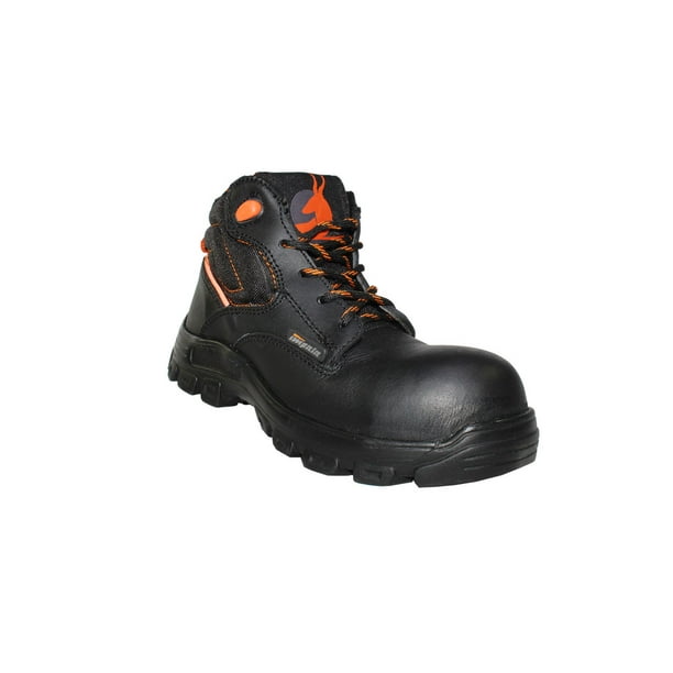 BOTA CASUAL BRITISH COLONY HOMBRE CABALLERO JOVEN NEGRO CON NARANJA PIEL 900 Leon 900p
