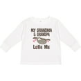 thumbnail image 3 of Inktastic Grandma and Grandpa Love Me Sloth Girls Long Sleeve Toddler T-Shirt, 3 of 5