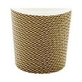thumbnail image 2 of 4 oz Mocha Pin Check Paper Coffee Cup - Spiral Wall - 2 1/2" x 2 1/2" x 2 1/4" - 500 count box, 2 of 3