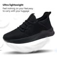 thumbnail image 2 of Zapatillas WYGRQBN para correr a la moda para mujer, negras, talla 38, 2 of 7