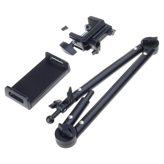 Tablet Stand Holder Aluminum Holder for Desk Bed Adjustable Arm Clamp Mount with 360 Degree Rotation Tablet Holder
