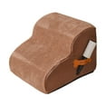 thumbnail image 3 of koolsoo Dog Stairs 2 Step Comfotable Soft Dog Ramp for Puppy Indoor Use Dogs Injured Coffee, 3 of 9