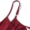 thumbnail image 5 of Women's Maternity Tank Tops Sleeveless Top Crew Neck Casual Pregnancy T-Shirts Summer Basic Red M, 5 of 7